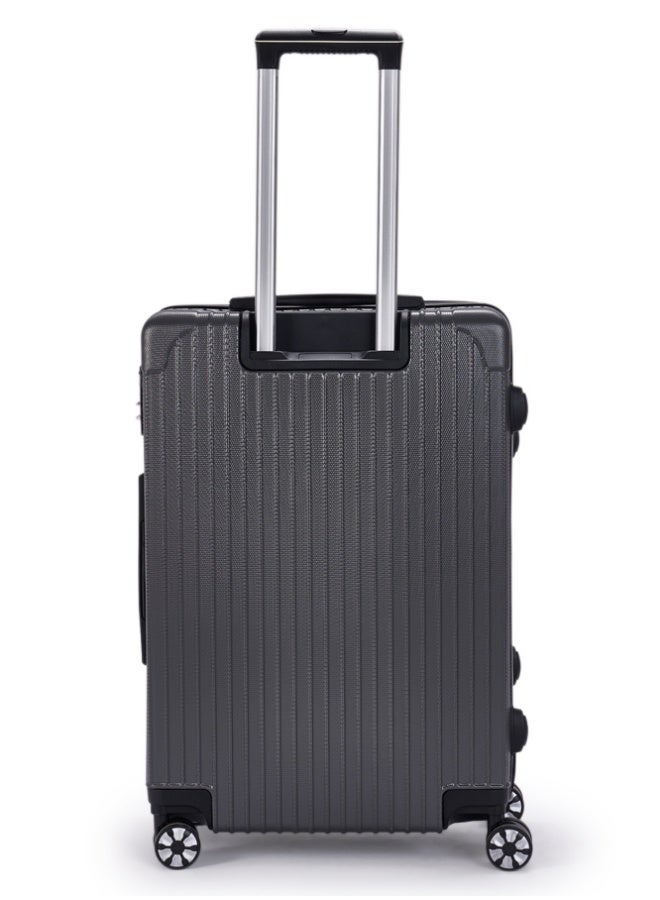 LIMRA Travel Bags 20-Inch Lightweight ABS Carry-On Luggage – 360° Spinner Wheels – Hard Shell Suitcase with Telescopic Handle Grey - Image 3