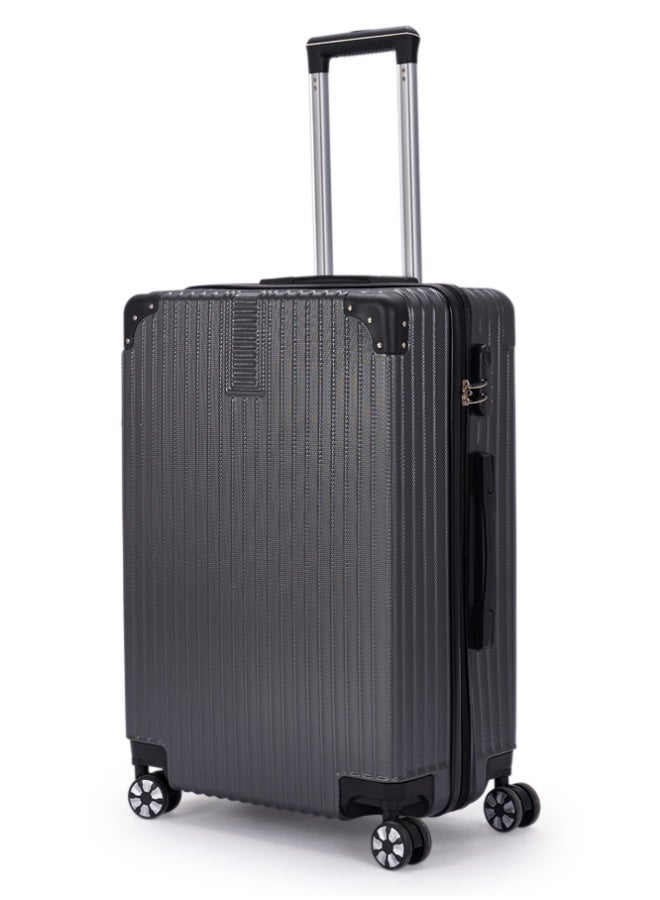 LIMRA Travel Bags 20-Inch Lightweight ABS Carry-On Luggage – 360° Spinner Wheels – Hard Shell Suitcase with Telescopic Handle Grey - Image 1