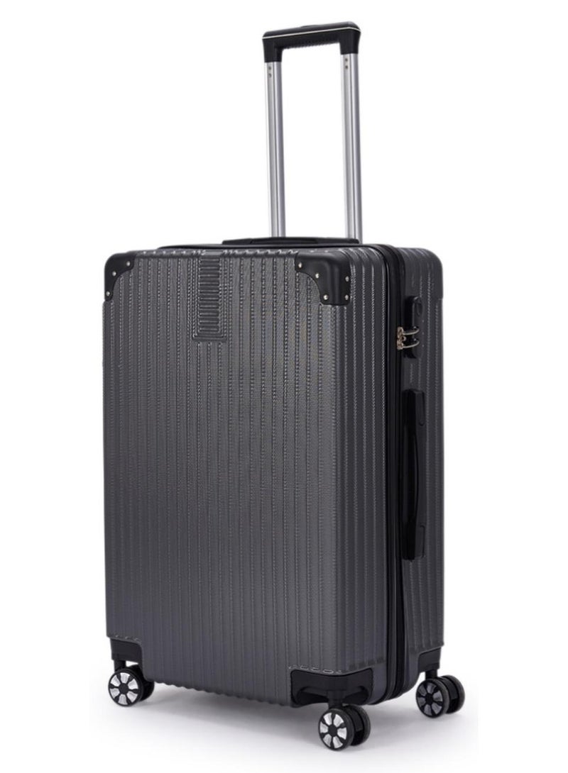 LIMRA Travel Bags 20-Inch Lightweight ABS Carry-On Luggage – 360° Spinner Wheels – Hard Shell Suitcase with Telescopic Handle Grey - Image 1