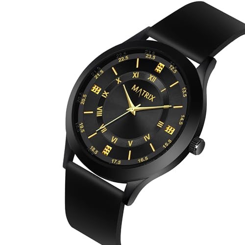 Matrix Dope Black/Green Dial with Softest Silicone Strap Analog Watch for Men's & Boys (Black) - Image 4