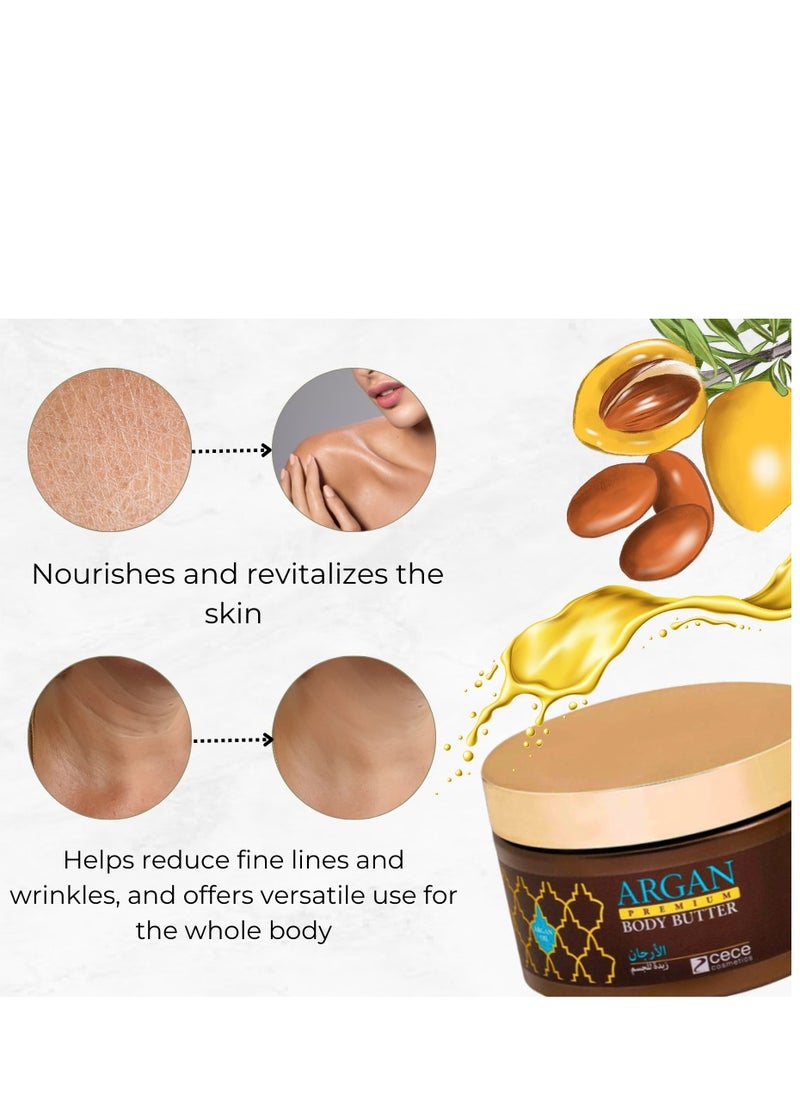 Argan Argan Premium Body Butter 250 ml | shea Body Butter for Men, Organic Scented Body Cream for Men Women, Body Lotion,Moisturiser, Softens & Boosts Skin's Moisture and Radiance, Suitable for Dry Skin  - Image 5