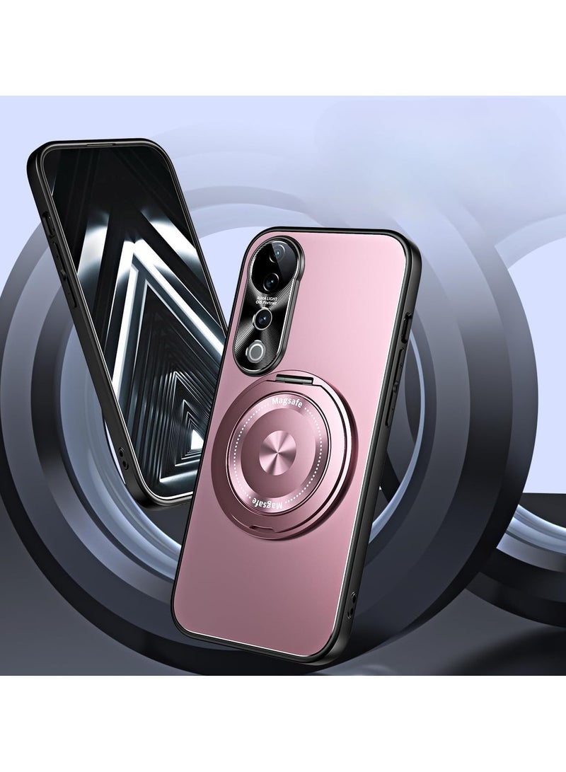 general Vivo V40 / V40 Pro (2024) Case, Magnetic Slim Case, Compatible with Magnetic Security and Wireless Charging, Frosted Protective Back Cover with 360° Swivel Stand - Image 3