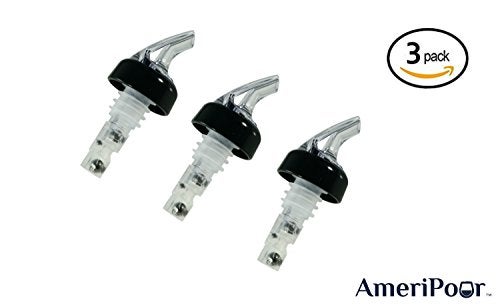 AmeriPour - Measured Pourer - Liquor Bottle Pourers - Collared - (3pk) Made 100% In The USA. Bar Spouts That Don't Leak - No Cracks, Just A Perfect Cocktail Pour Everytime. Great for Wine Too! (1oz) - Image 3