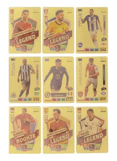 RATSAW Star Figure Cards Deck Box World Cup Players Sticker Collection Pack Of 55 Stickers Gold Game Collection Cards  - Image 2