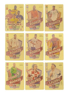 RATSAW Star Figure Cards Deck Box World Cup Players Sticker Collection Pack Of 55 Stickers Gold Game Collection Cards  - Image 4