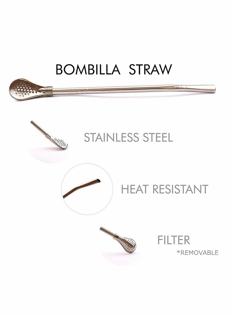 Black Reusable Silicone Mate Gourd Mug Set with Stainless Steel Straw BPA Free Easy to Clean 180ml Ideal for Tea and Yerba Mate Drinking - Image 3