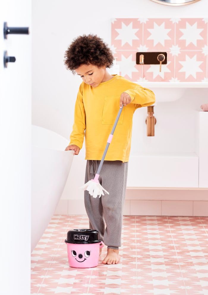 Casdon Hetty Mop and Bucket Cleaning Set (2 Pieces, Pink/Black) - Image 4