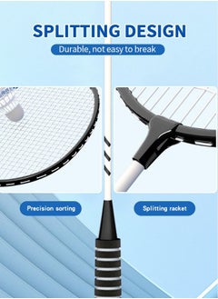 GROIC 2 Pieces Badminton Set Lightweight Alloy Badminton Racket Including 3 Nylon Badminton and 1 Racket Bags Outdoor Sports Accessories  - Image 5