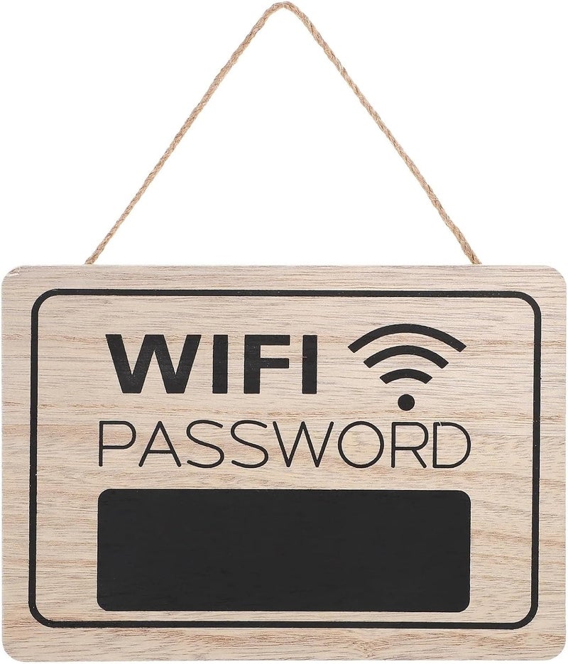 Stable 2pcs Wooden Wall Decor Featuring WiFi Password Display for Home Use Wooden Door Sign Hanging Wall Art Indoor Outdoor Space - Image 5
