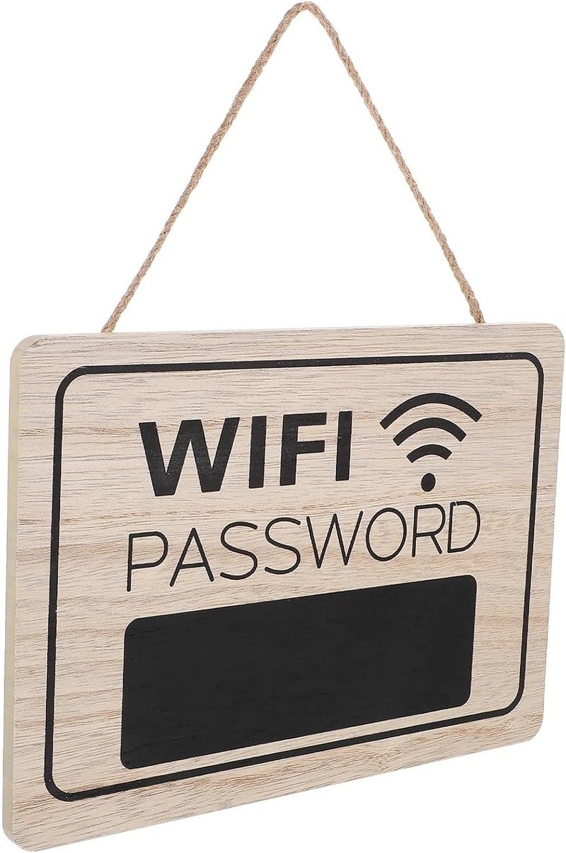 Stable 2pcs Wooden Wall Decor Featuring WiFi Password Display for Home Use Wooden Door Sign Hanging Wall Art Indoor Outdoor Space - Image 4