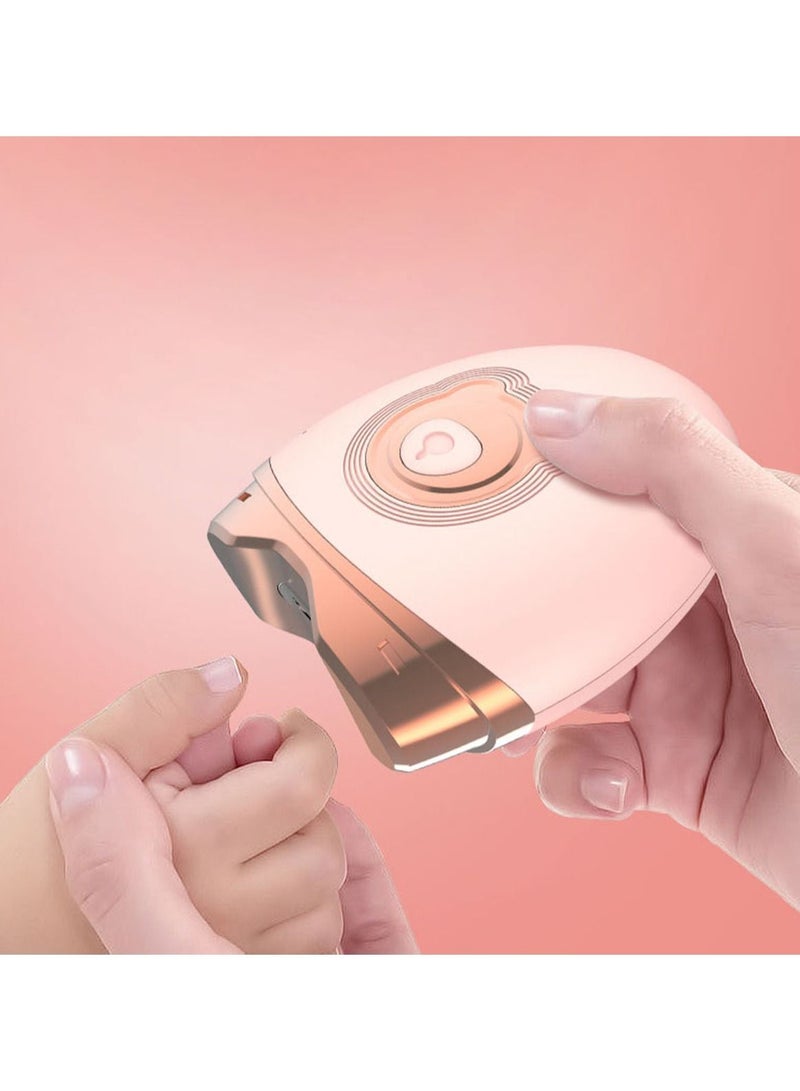 هايلي كير مقص أظافر كهربائي أوتوماتيكي قابل لإعادة الشحن بمنفذ USB صغير / مقص لأظافر اليدين والقدمين مناسب للأطفال حديثي الولادة والرضع والأطفال الصغار والكبار وكبار السن - Image 3