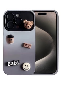 Mida iPhone 15 Pro Case with Modern Gradient Design, Shock and Scratch Protection, Featuring Unique 3D Elements  - Image 5
