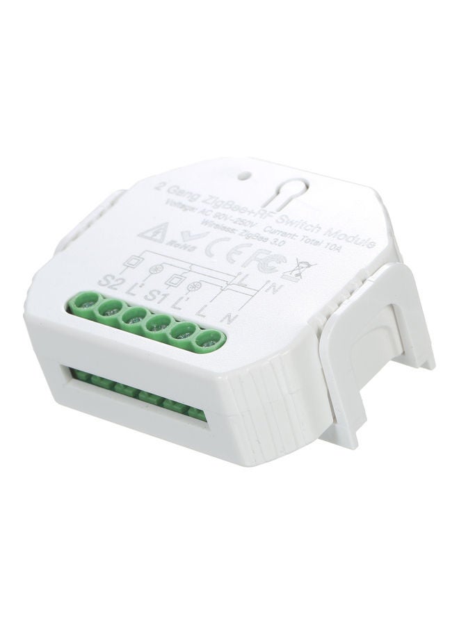 NIBEMINENT 2-Gang ZigBee And RF Switch Module White - Image 5
