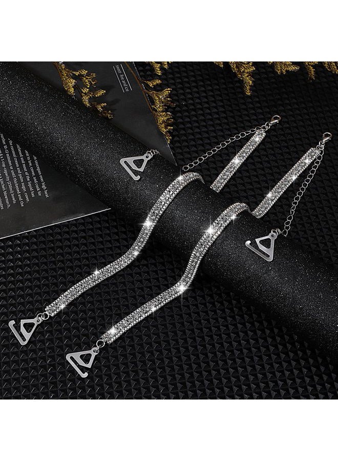 Aysatogc 1Pair Rhinestone Bra Straps, Rhinestones Bra Shoulder Chain for Wedding Prom Crystal Underwear Chain Bridal Wedding Dress Bra Shoulder Chains for Women Dress Accessories Jewelry - Image 5