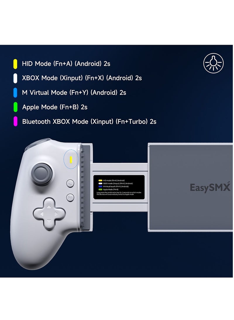 Verci - EasySMX M15 Mobile Phone Gamepad, Type-C Hall Joystick Mechanical Controller, for Android Phone/iPhone/Cloud Gaming/Xbox - Image 1
