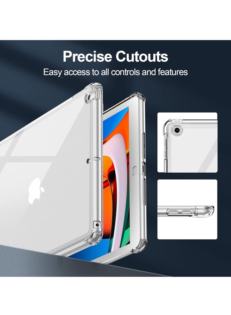 DUSALA Case for iPad 9th/8th/7th Generation for iPad 10.2 Case 2021&2020&2019, Transparent Clear Shockproof TPU Protective Case (Clear) - Image 3