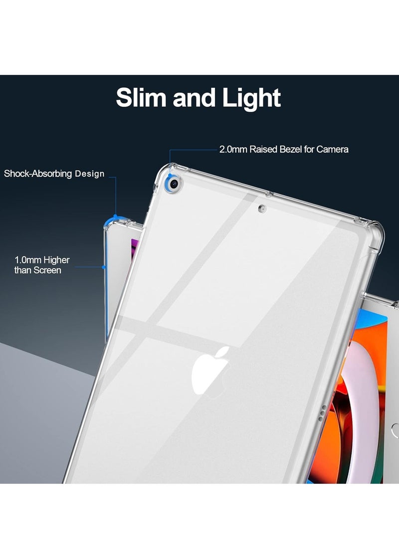 DUSALA Case for iPad 9th/8th/7th Generation for iPad 10.2 Case 2021&2020&2019, Transparent Clear Shockproof TPU Protective Case (Clear) - Image 4