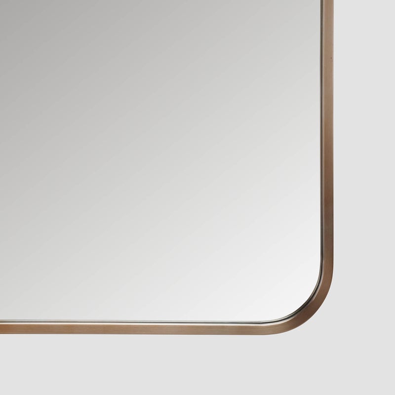 AL HUZAIFA FURNITURE Myra Mirror, Antique Brass - Image 4