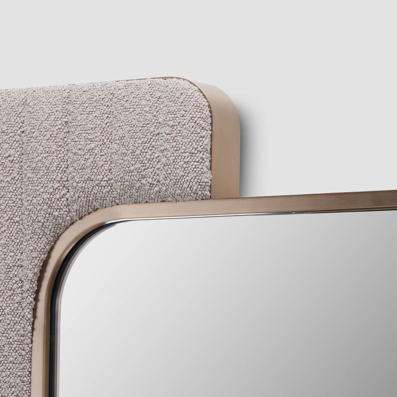 AL HUZAIFA FURNITURE Myra Mirror, Antique Brass - Image 5