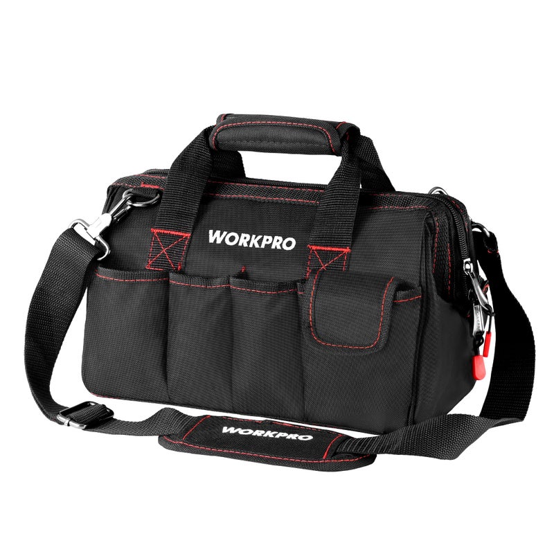 Workpro 12-inch Close Top Wide Mouth Storage Tool Bag, W081020A - Image 1