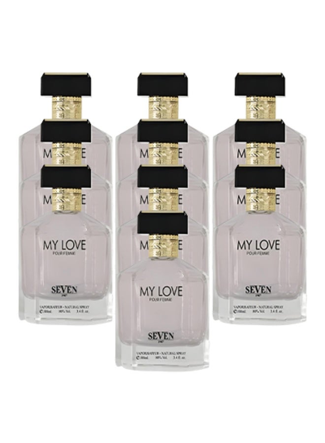 سيفين 10 قطع عطر ماي لوف للنساء 100 مل - Image 1