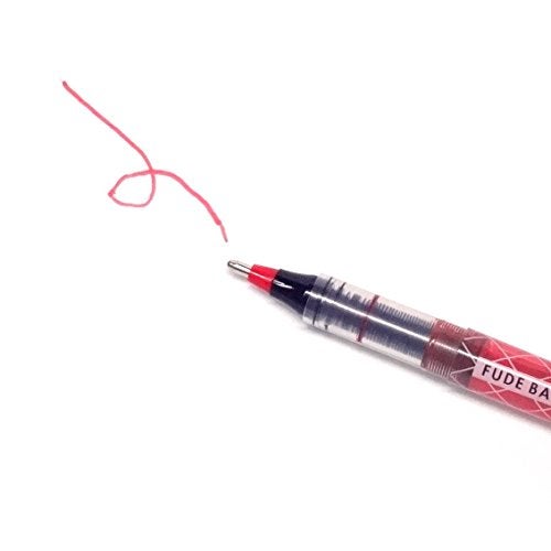 OHTO Fude Ballpoint Pen Extra Bold, 1.5mm, Red ink, 3 pens per Pack (Japan import) [Komainu-Dou Original Package] - Image 3