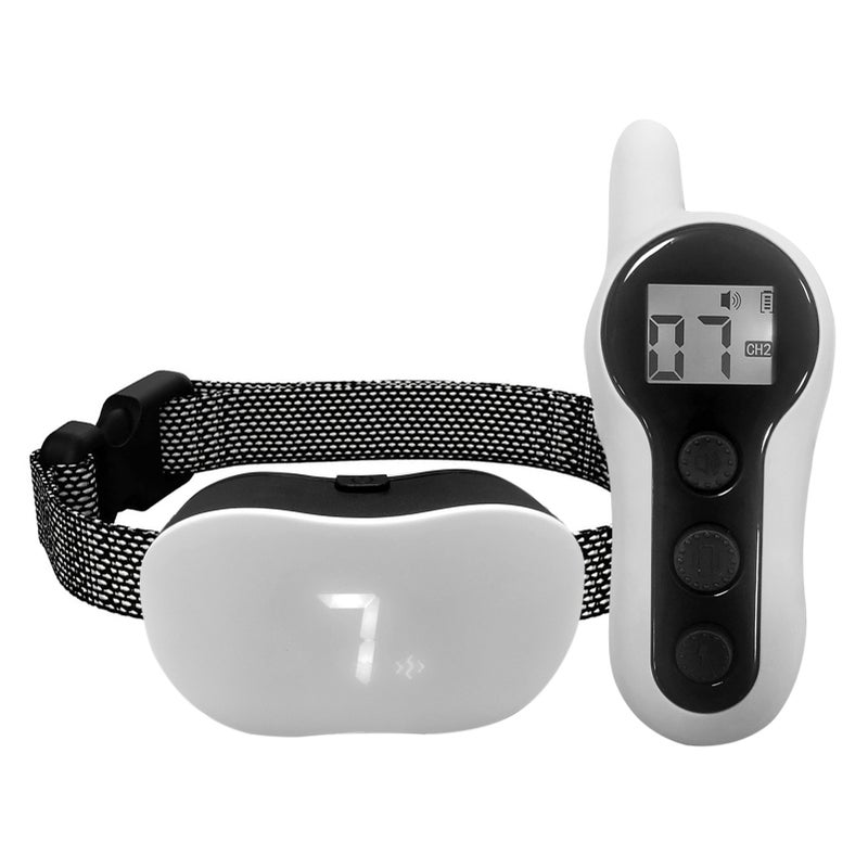 Dog Shock Collar Automatic Dog Bark Collar Smart Dog Barking Deterrent with Remote Control Sound Vibration Electric Shock 3 Training Modes 7 Levels Adjustable IPX7 Waterproof for Small Medium Large - Image 1