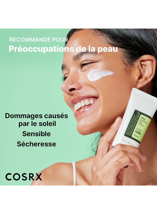 COSRX (Pack Of 2) Aloe Soothing Sun Cream, Pa+++, Spf 50+, 2X50 Ml 2 X 50 Mlml - Image 5