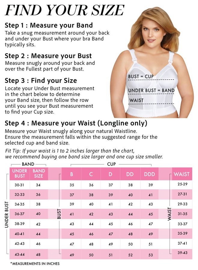 Exquisite Form Fully Women's Front Close Longline Bra #5107530 - Image 5