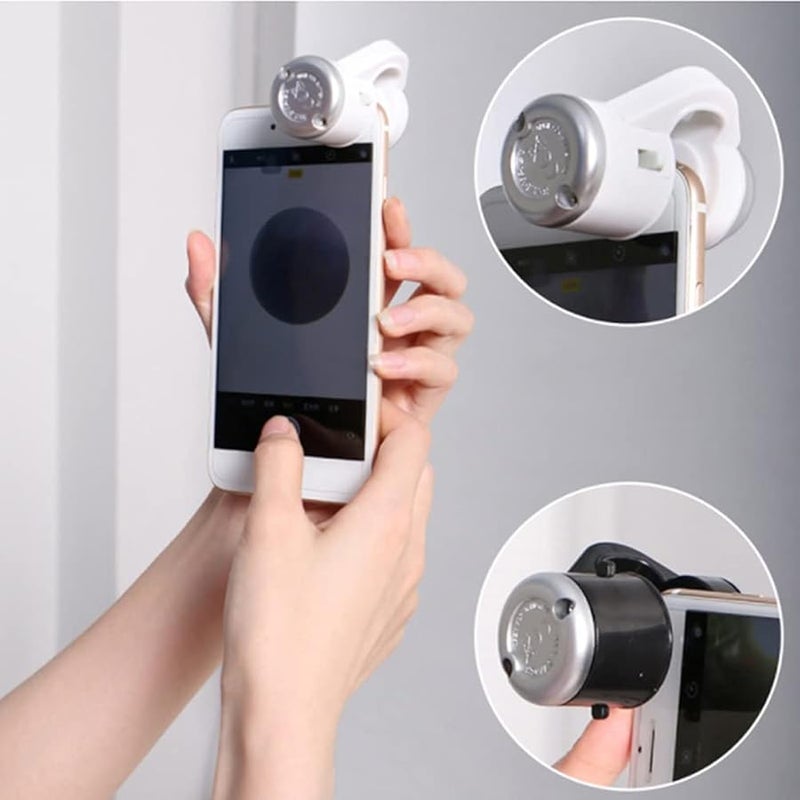 White 60x Phone Microscope Clip On Kids Handheld Pocket Mobile Microscope - Image 5