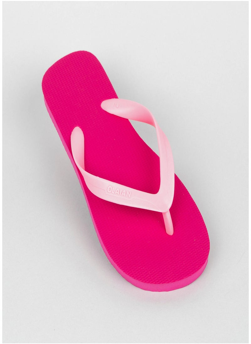 OLAIAN OLAIAN by DECATHLON, Girls' Flip-Flops - 100 New Pink  - Image 1