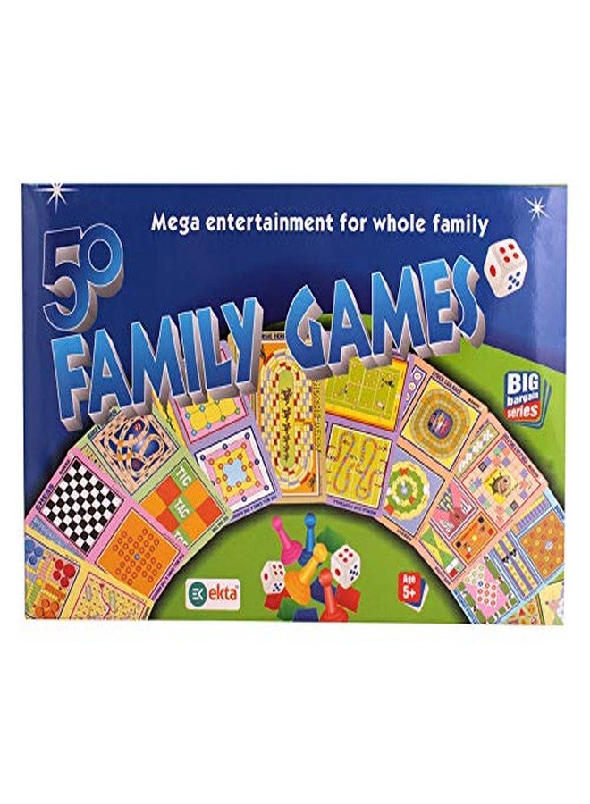 Ekta 50 Family Games | Indoor Game | Multiplayer Game | Multicolor - 5 Years And Up - Image 1