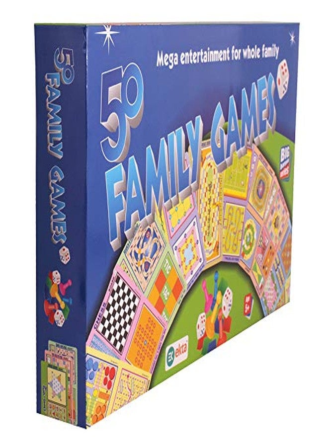 Ekta 50 Family Games | Indoor Game | Multiplayer Game | Multicolor - 5 Years And Up - Image 2