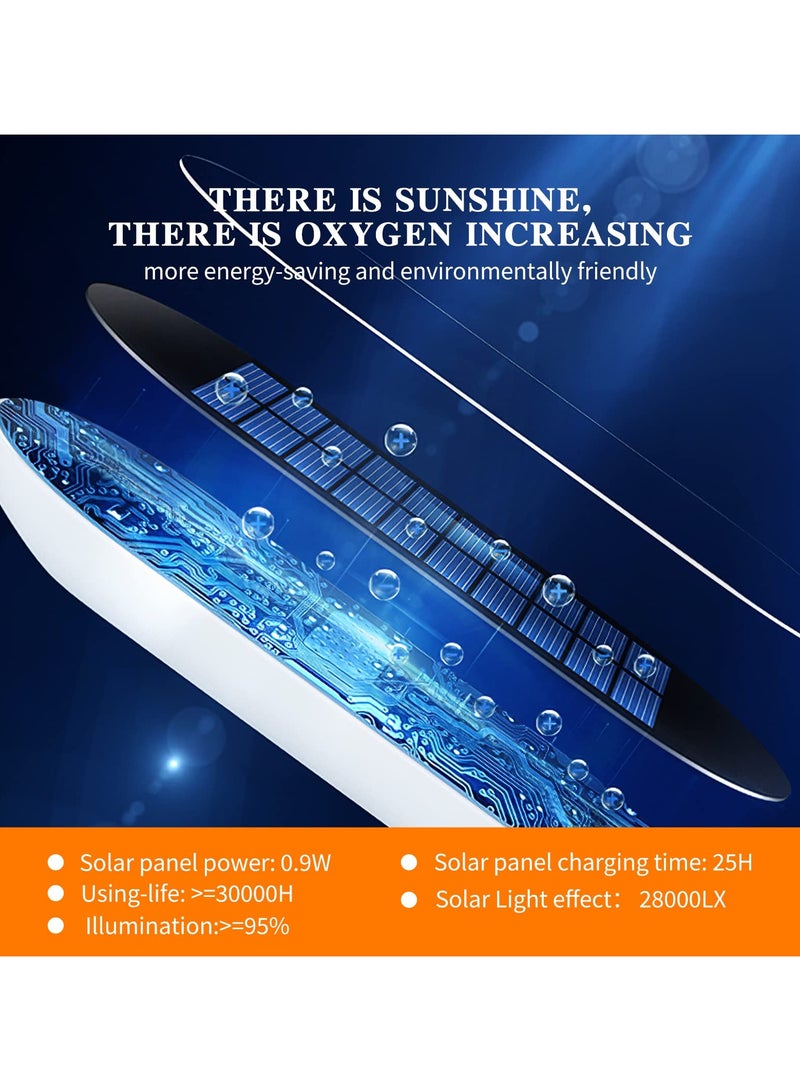 SYOSI Solar Oxygenator Air Pump for Pond, 3 Working Modes Flip Pond Oxygenator, Solar Powered Oxygen Pump,  for Outdoor Fish Ponds Solar Oxygenator, for Garden, Stock Tank Backyard, Aquarium Fish Tank - Image 2