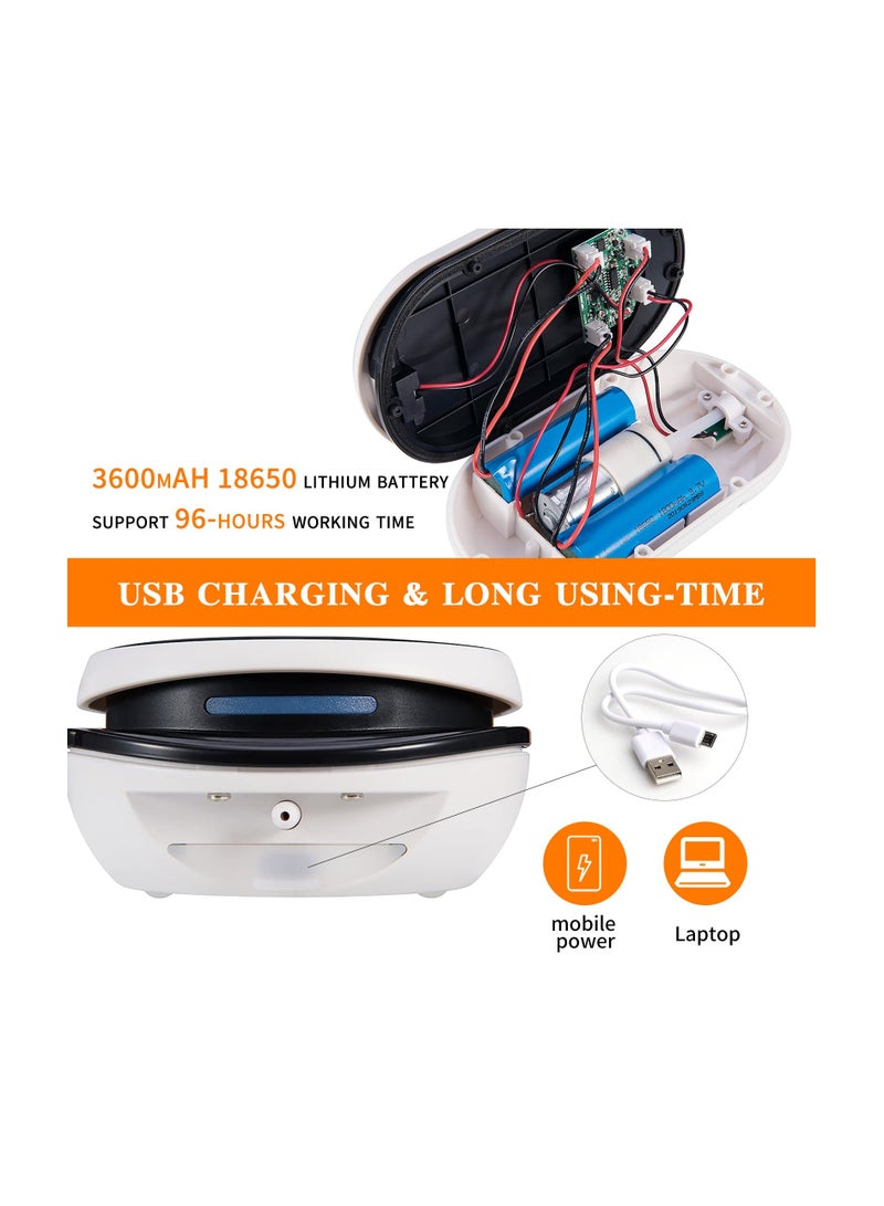 SYOSI Solar Oxygenator Air Pump for Pond, 3 Working Modes Flip Pond Oxygenator, Solar Powered Oxygen Pump,  for Outdoor Fish Ponds Solar Oxygenator, for Garden, Stock Tank Backyard, Aquarium Fish Tank - Image 5