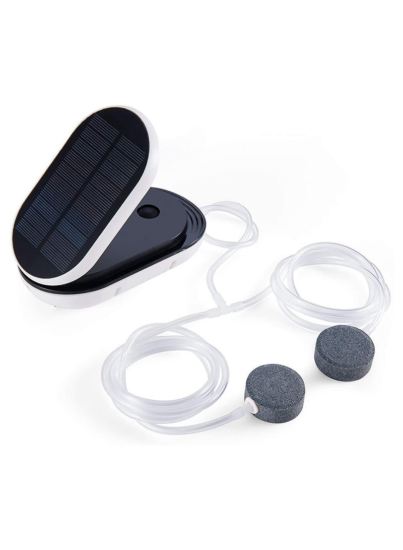 SYOSI Solar Oxygenator Air Pump for Pond, 3 Working Modes Flip Pond Oxygenator, Solar Powered Oxygen Pump,  for Outdoor Fish Ponds Solar Oxygenator, for Garden, Stock Tank Backyard, Aquarium Fish Tank - Image 1