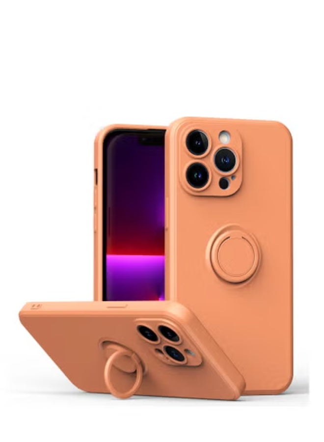 جولف لينك غطاء خلفي لحماية هاتف آيفون 14 برو، لون برتقالي - Image 1