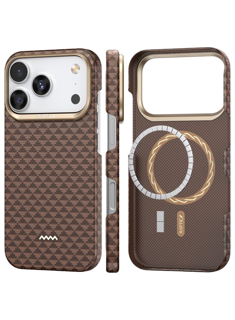 RAPTIC Aramid Skin for iPhone 17 Pro MAX Case [MagSafe] Ultra Slim 1500D Aramid Fiber cover - Humble - Image 1