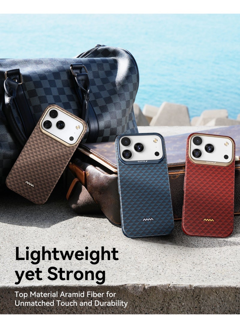 RAPTIC Aramid Skin for iPhone 17 Pro MAX Case [MagSafe] Ultra Slim 1500D Aramid Fiber cover - Humble - Image 2