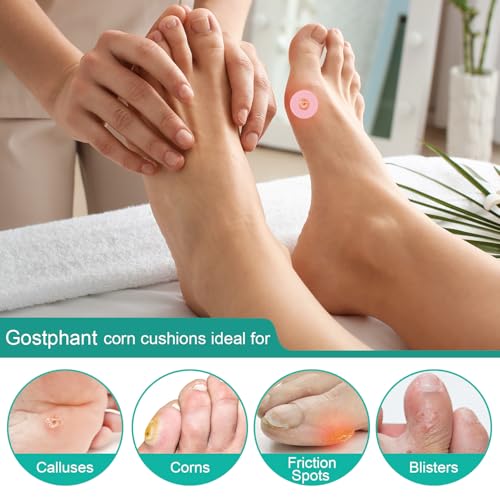 Gostphant Corn Cushions Callus Pads Corn Removers for Feet SelfStick Callus Cushions Corn Protectors and Reduce Friction Round Shape 5 Sheets 45 Count Total - Image 5