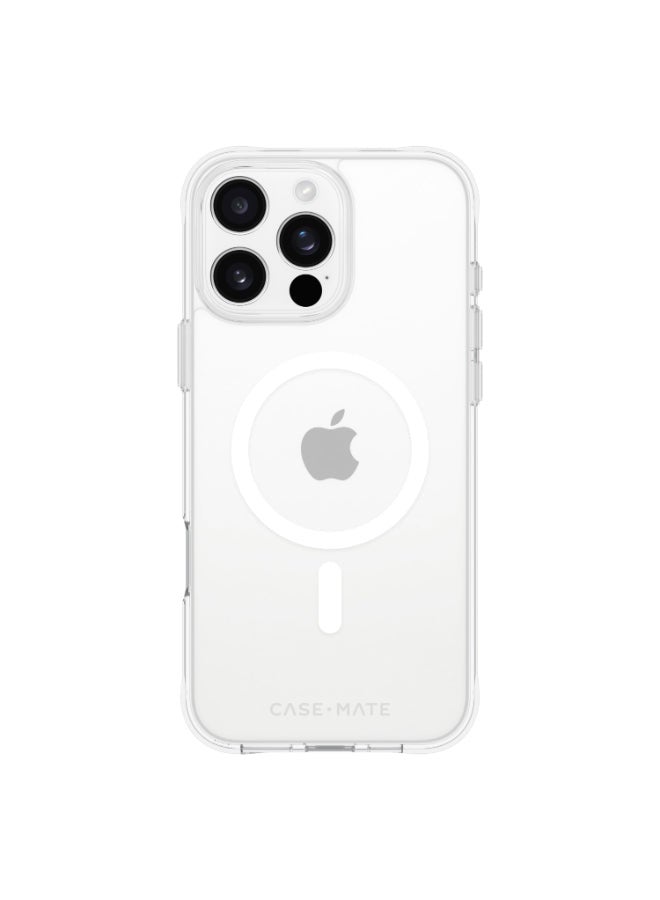 CASE-MATE Tough Case w/ Magsafe for Apple iPhone 16 Pro Max 6.9" 2024| 12-Ft Drop Protection w/ Anti-Scratch Anti Yellowing Coating, Raised Edges, Fashion Case, Wireless Charging - clear - Image 1