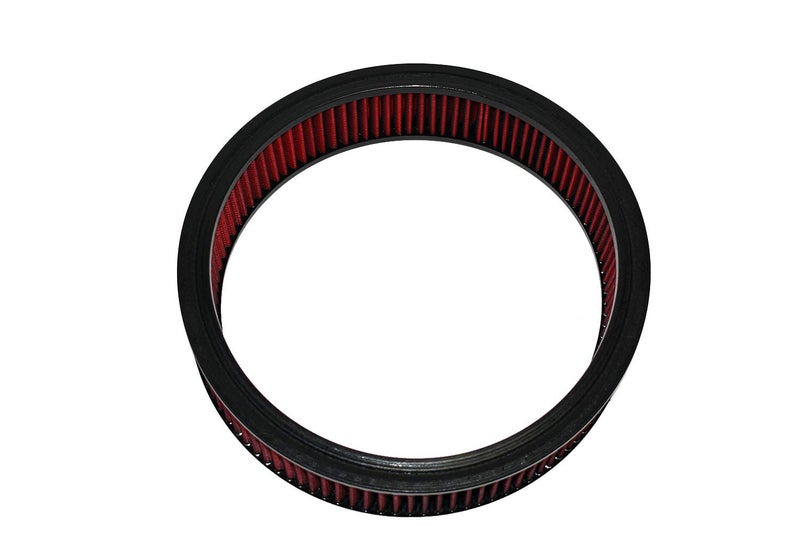 A-Team Performance 14x3 Air Filter Element - Red Round Cotton Fiber - Washable & Reusable High-Flow Filter - Compatible with Chevrolet, Buick, GMC, Ford, Mopar, Oldsmobile & Pontiac - Image 4