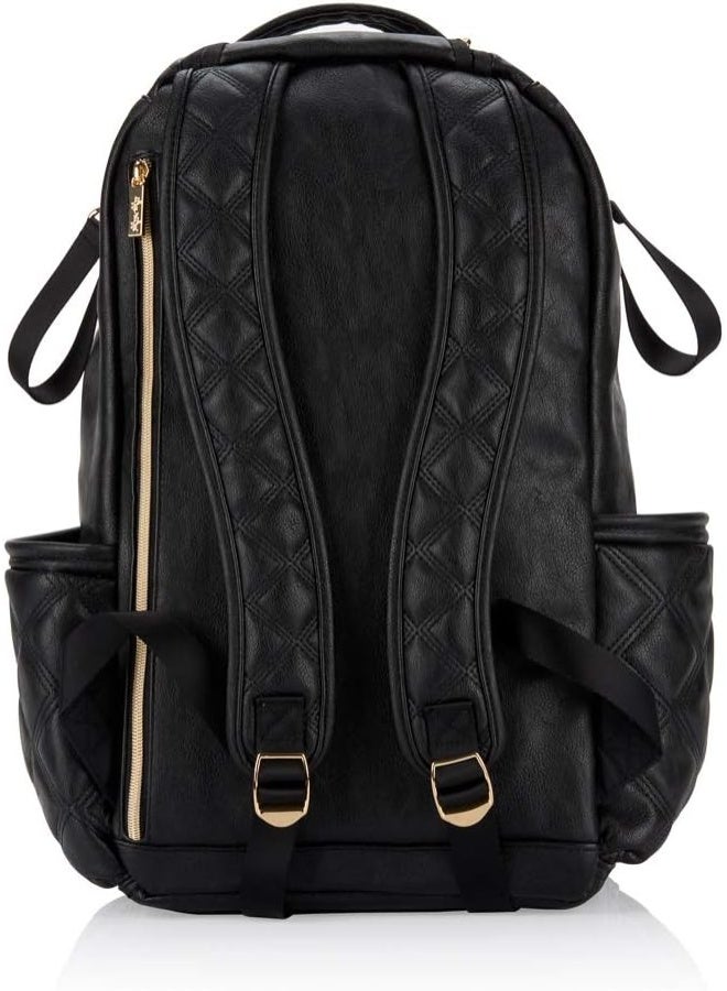 Itzy Ritzy Diaper Bag Backpack â€“ Large Capacity Boss Plus Backpack Diaper Bag Featuring 19 Pockets, Changing Pad, Stroller Clips And Comfortable Backpack Straps, Mystic Black - Image 2