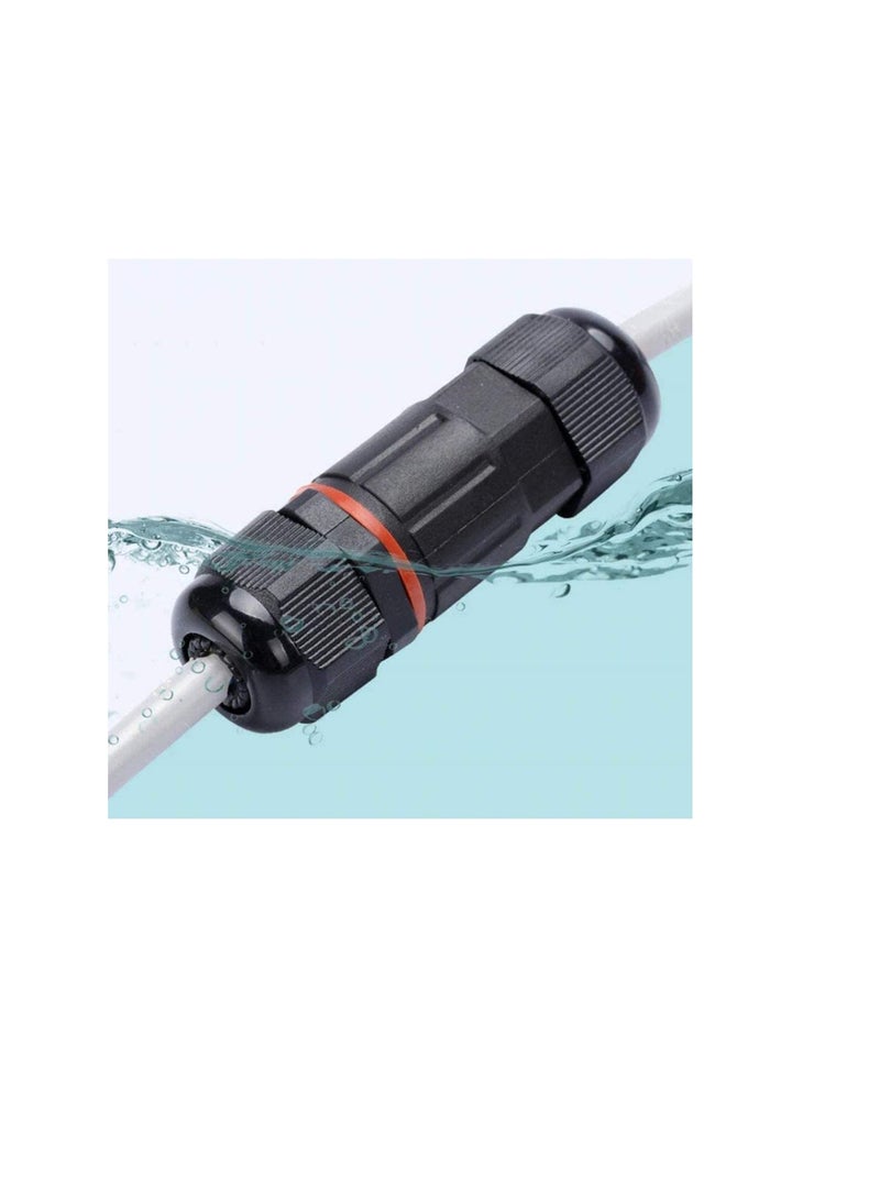Outdoor Waterproof Wire Connector With IP68 Rating, Garden Construction Plant Fire Retardant Wire Connector for Wire Diameter 6-12mm (Max 3Cx4mm) 3PIN 250V 16A (Pack of 10) - Image 1