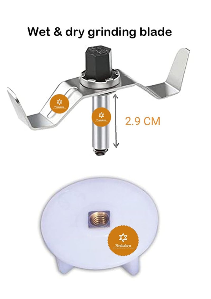 PENTASTARAMixer Grinder Jar Bush089shaft WETDRY JAR Blade set with coupler Fits Sumeet Preethi Pigeon Kenstar Orient Bajaj jyothi Cello Crompton prestige premier xpress boss rico morophy richards croma lifelong Singer Signora Nirlep Jaipan etc - Image 3