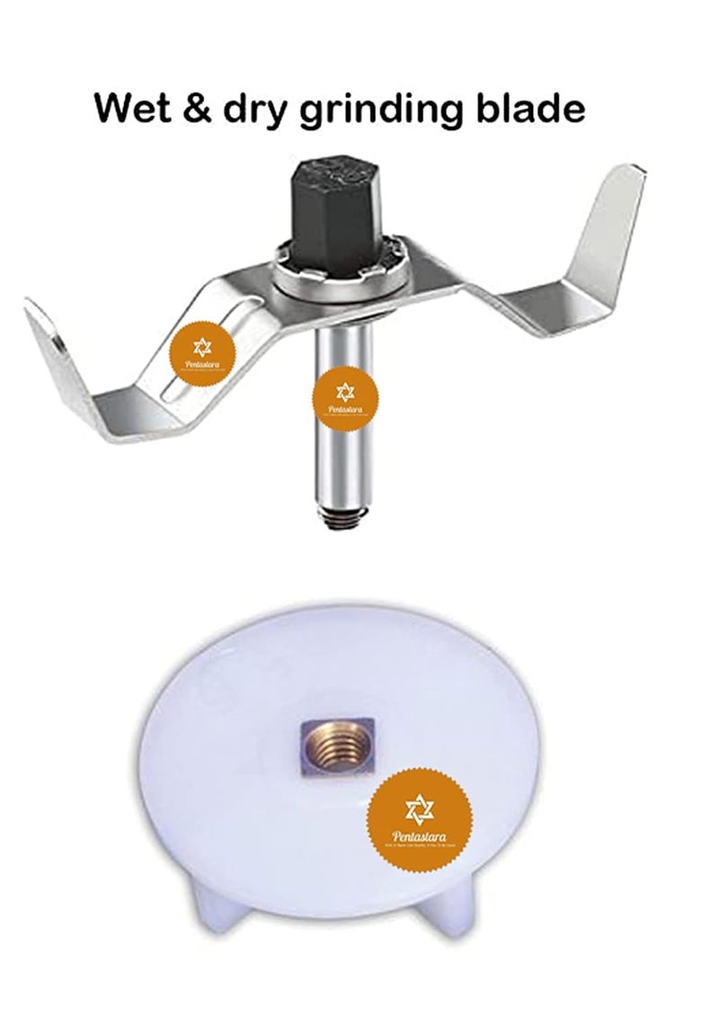 PENTASTARAMixer Grinder Jar Bush089shaft WETDRY JAR Blade set with coupler Fits Sumeet Preethi Pigeon Kenstar Orient Bajaj jyothi Cello Crompton prestige premier xpress boss rico morophy richards croma lifelong Singer Signora Nirlep Jaipan etc - Image 4