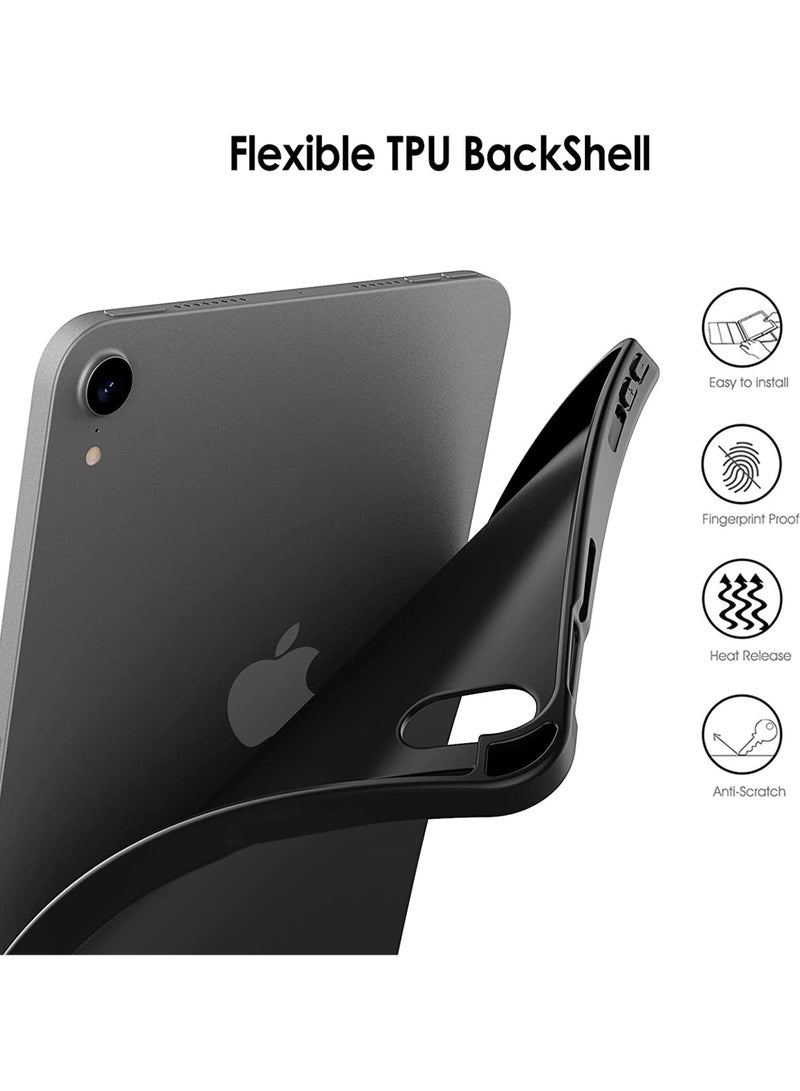 Rock Pow Case for iPad Mini 6 (8.3-Inch 2021 Model) with Pencil Holder Support 2nd Pencil Charging Slim Tablet Cover with Soft TPU Back Auto Wake/Sleep - Image 3