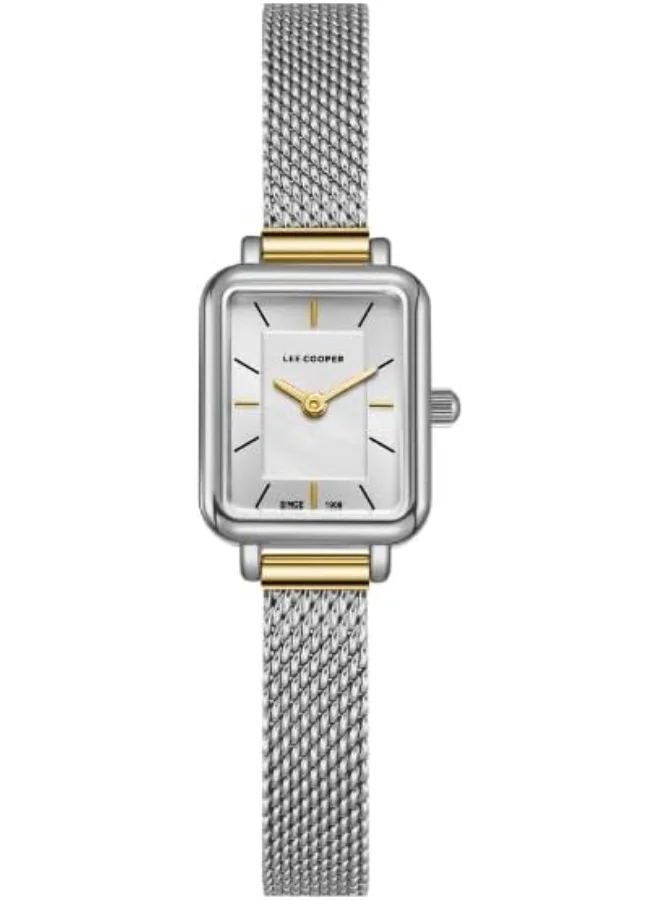 Lee Cooper LEE COOPER LC08086.320 Women Analog Display Watch & Mesh Strap Silver