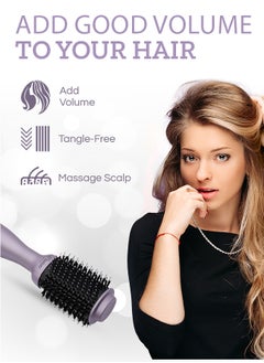 Couture Hair Pro Hot Air Brush -3 In 1 Straightening Brush, Volumizer And Hair Dryer-Premium Salon Quality Lavender  - Image 4