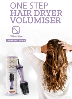 Couture Hair Pro Hot Air Brush -3 In 1 Straightening Brush, Volumizer And Hair Dryer-Premium Salon Quality Lavender  - Image 5